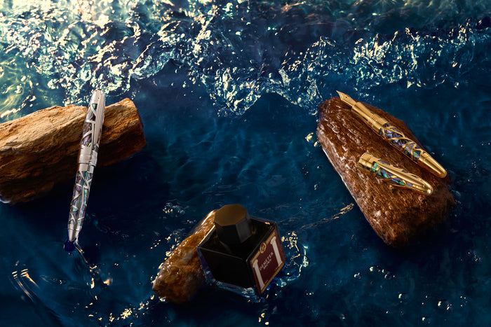 Laban Oceana Gold Fountain Pen detail