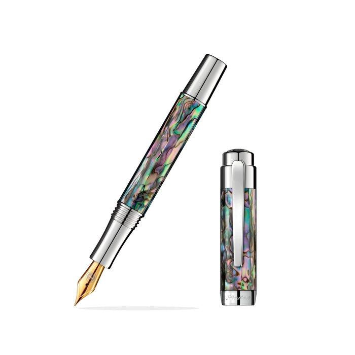 Laban Silver Abalone Fountain Pen