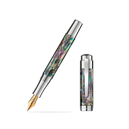 Laban Silver Abalone Fountain Pen
