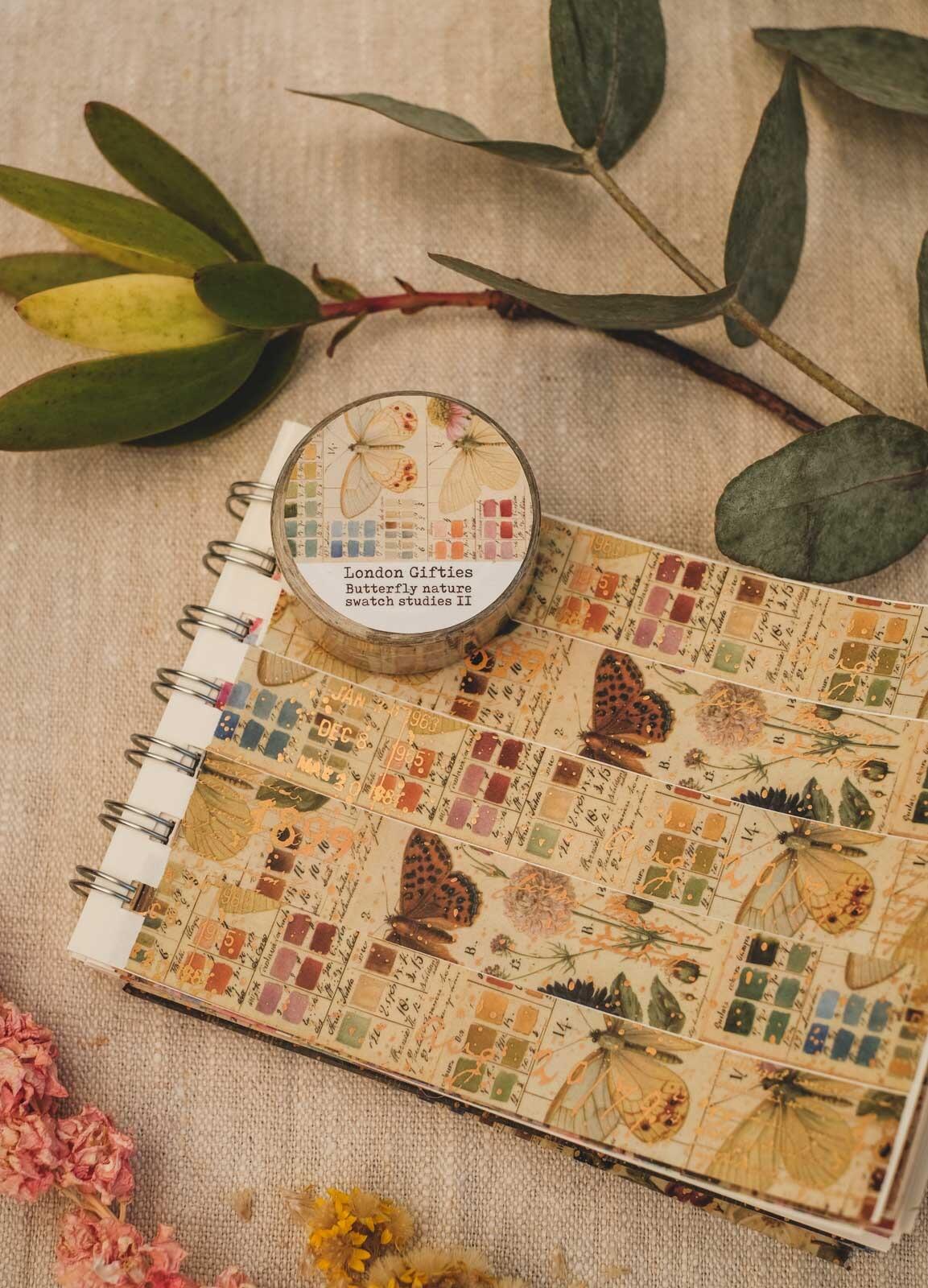 London Gifties Butterfly nature swatch studies II washi tape image 3