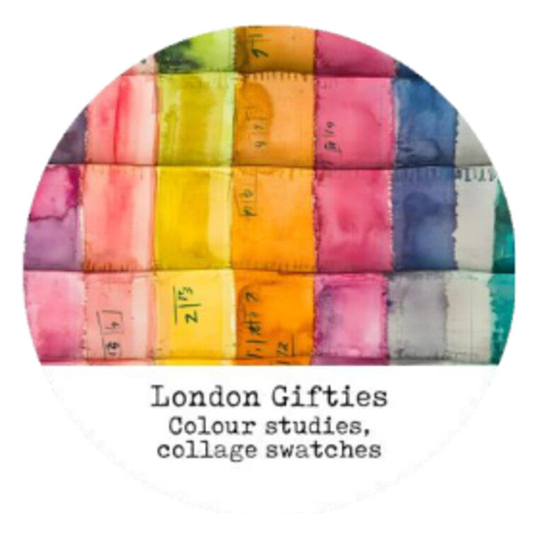 London Gifties Colour Studies, Collage Swatches 2cm Washi Tape with Holographic Foil