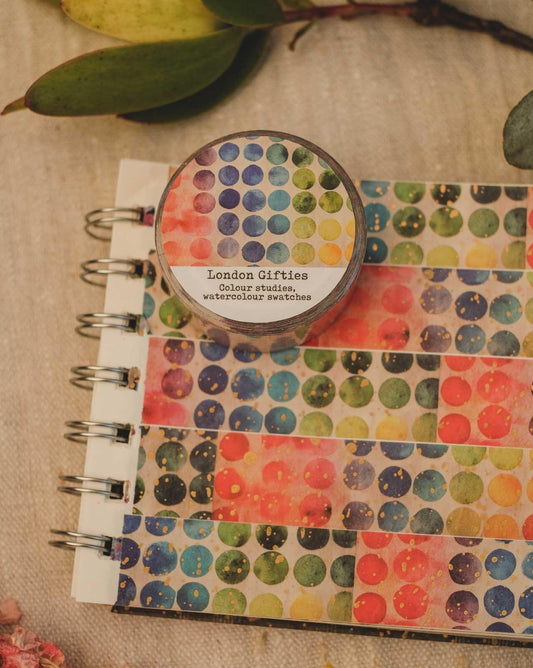 London Gifties Colour studies, watercolour swatches washi tape image 1