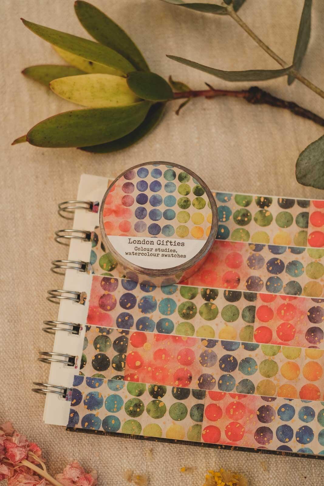 London Gifties Colour studies, watercolour swatches washi tape image 3