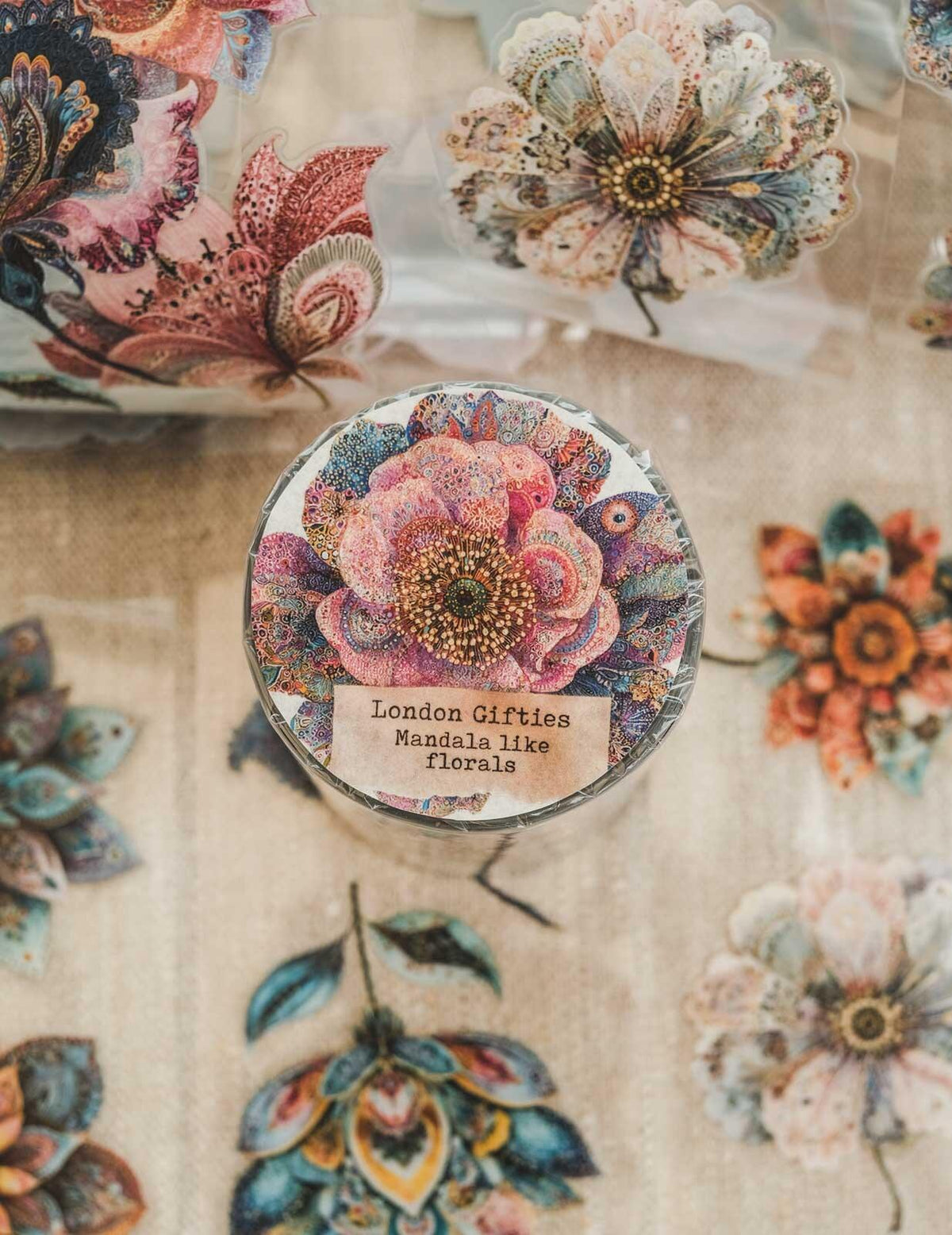 Mandala Like Florals London Gifties tape