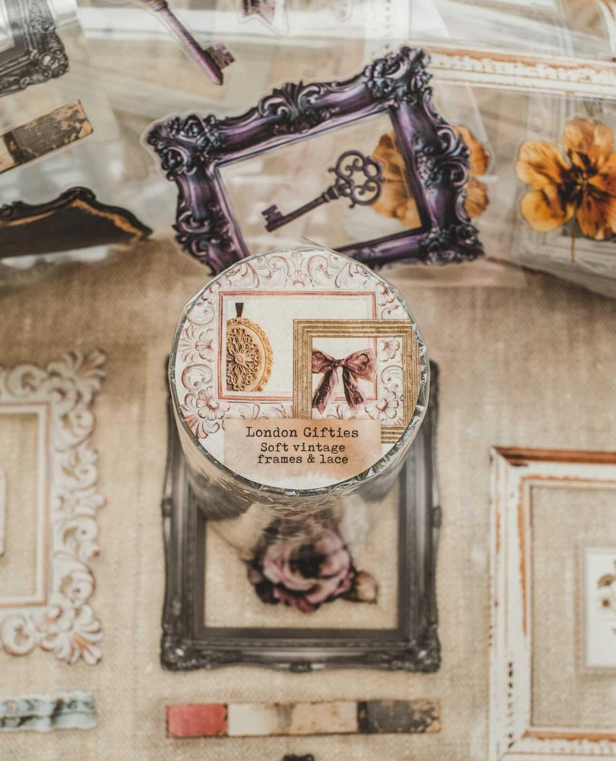 Soft Vintage Frames & Lace London Gifties tape