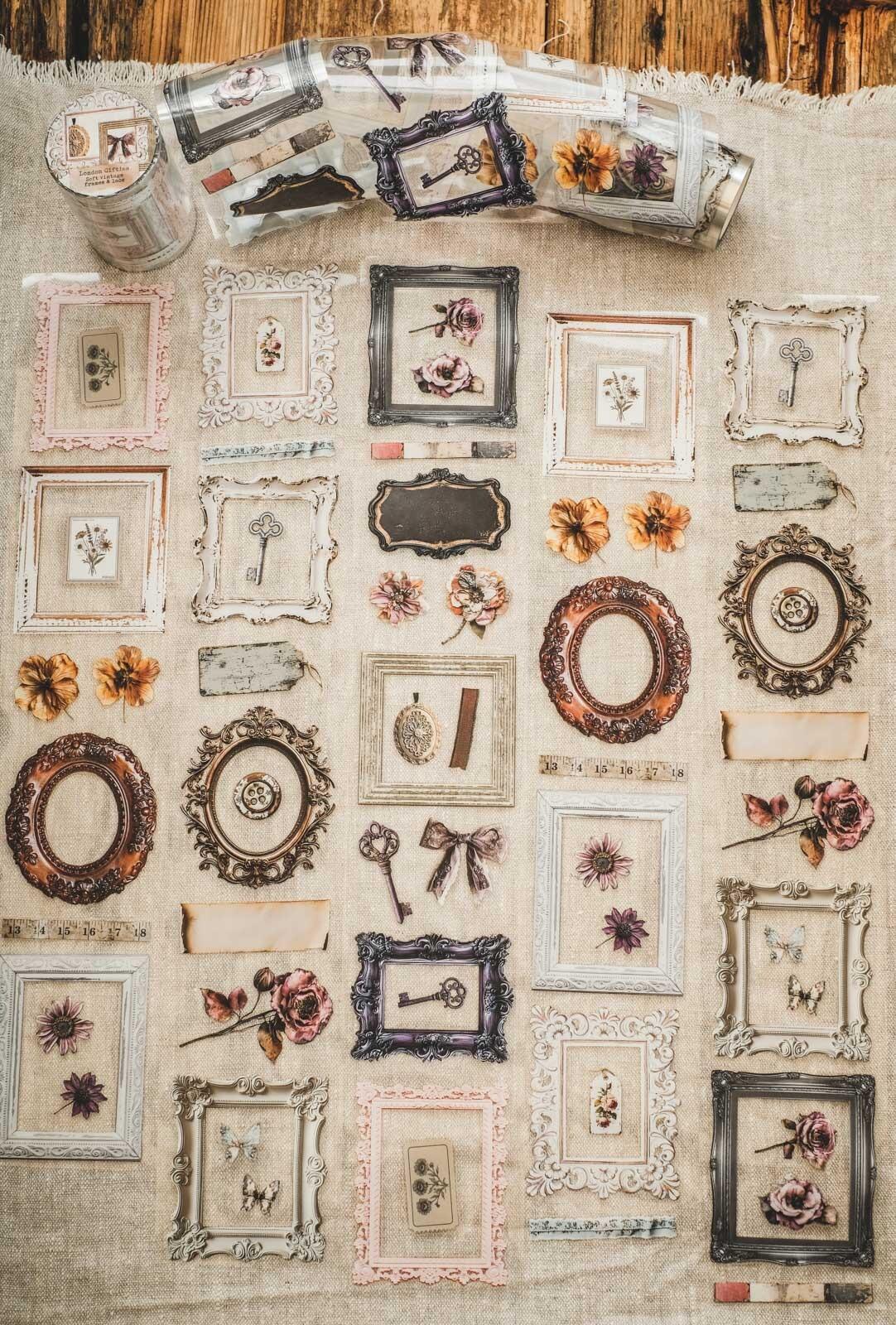 Soft Vintage Frames & Lace London Gifties tape