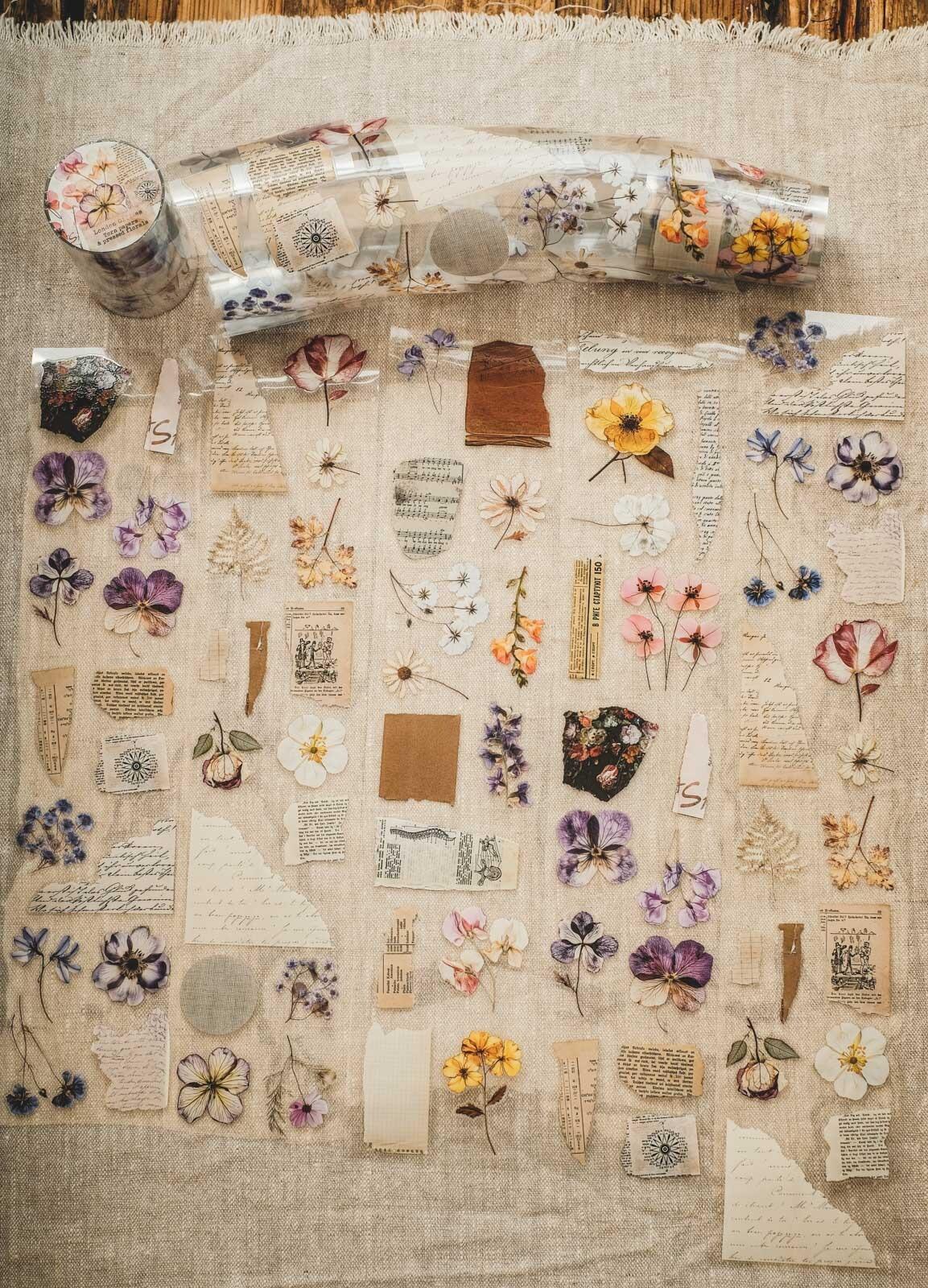 Torn Papers & Pressed Florals London Gifties tape