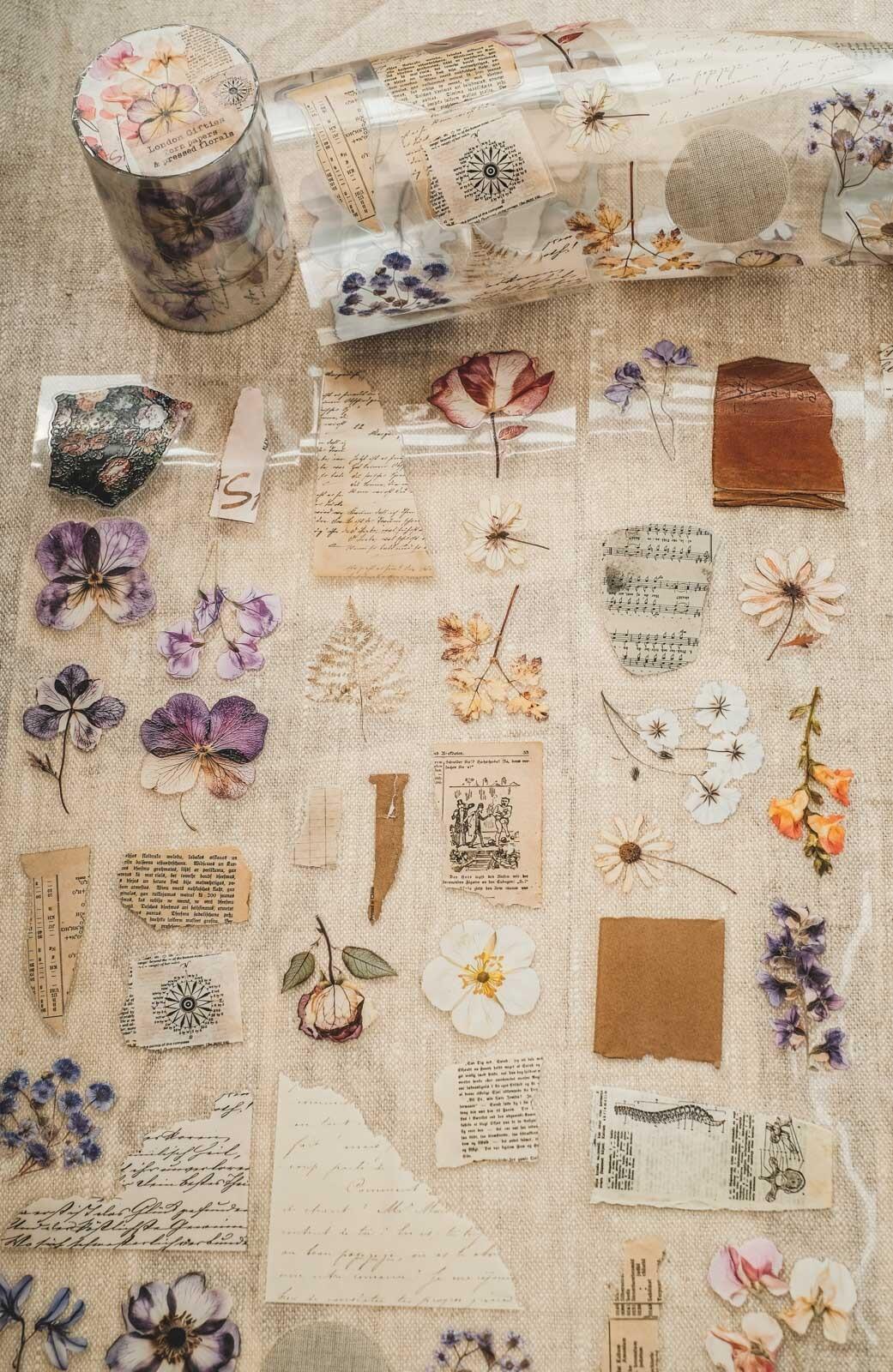 Torn Papers & Pressed Florals London Gifties tape