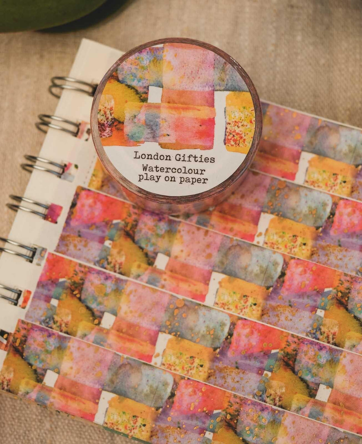 London Gifties Watercolour play on paper washi tape image 1