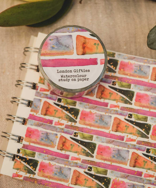 London Gifties Watercolour study on paper washi tape image 1