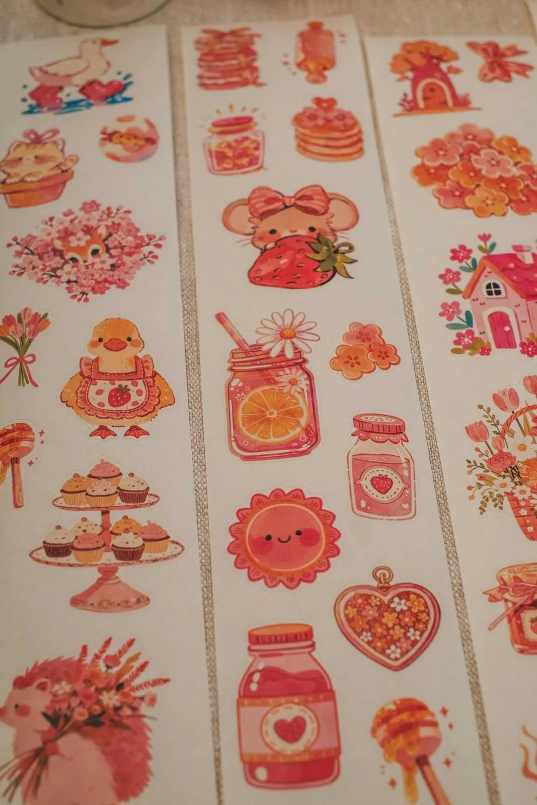 Cute Spring is Here! 6cm wide glossy 3D kiss-cut Washi Tape