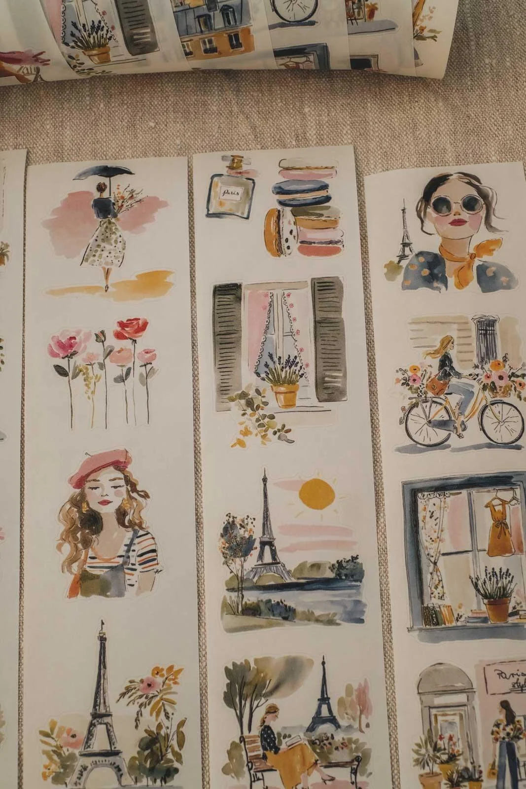 Fresh Spring Air of Paris kiss-cut Washi Tape