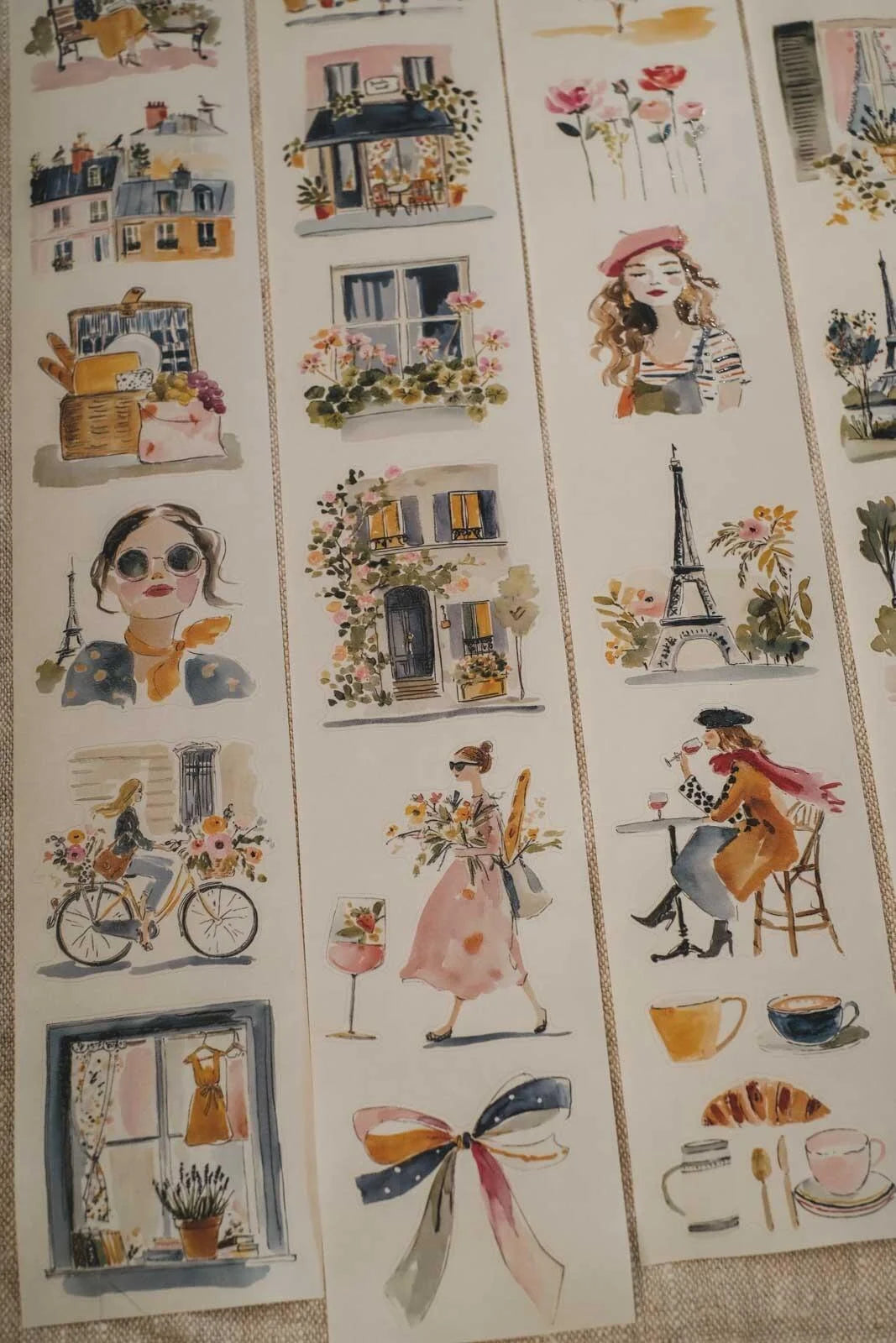 Fresh Spring Air of Paris kiss-cut Washi Tape