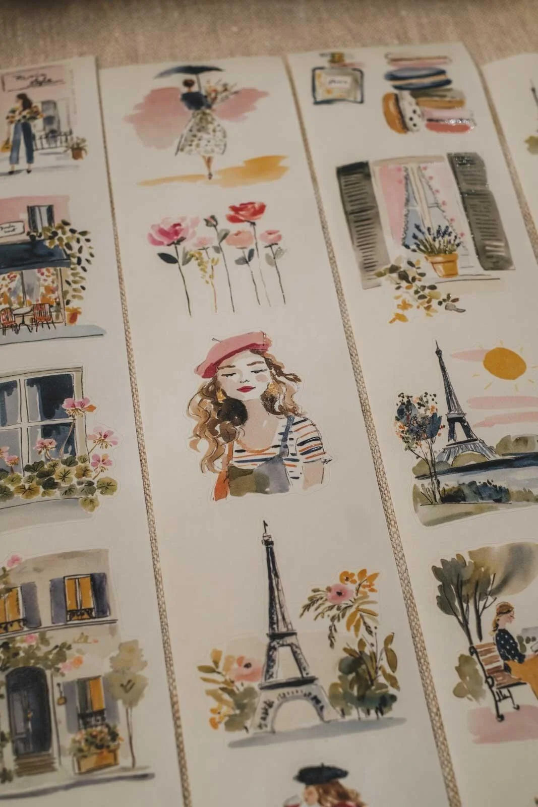 Fresh Spring Air of Paris kiss-cut Washi Tape