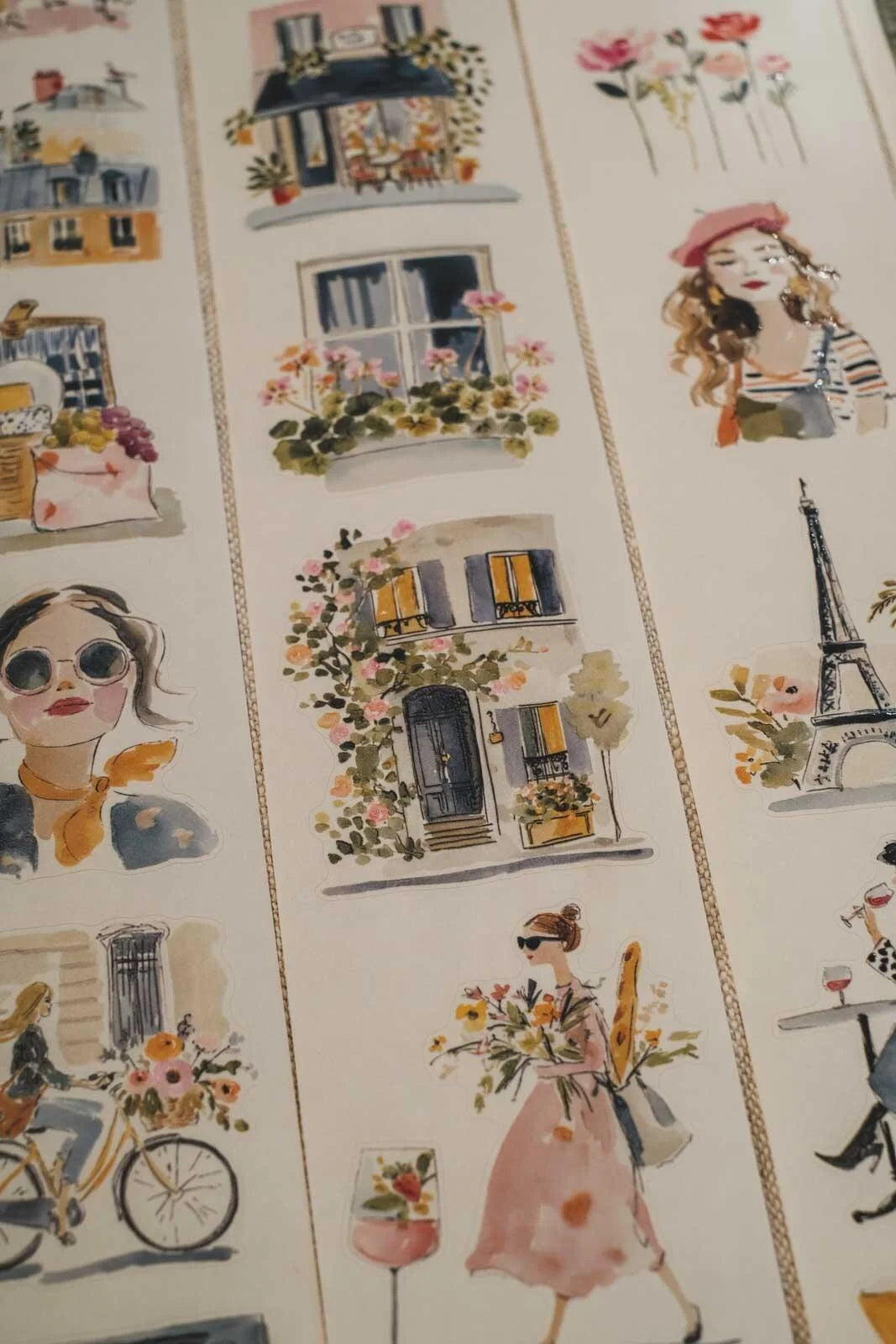 Fresh Spring Air of Paris kiss-cut Washi Tape
