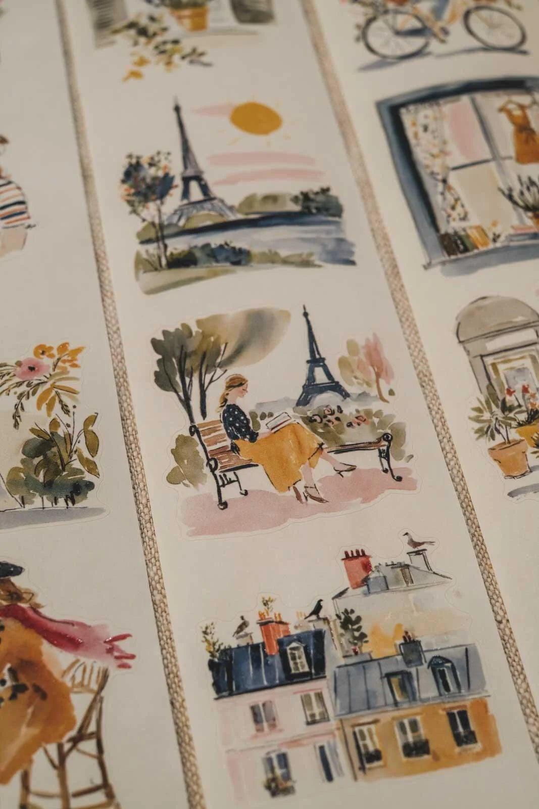 Fresh Spring Air of Paris kiss-cut Washi Tape