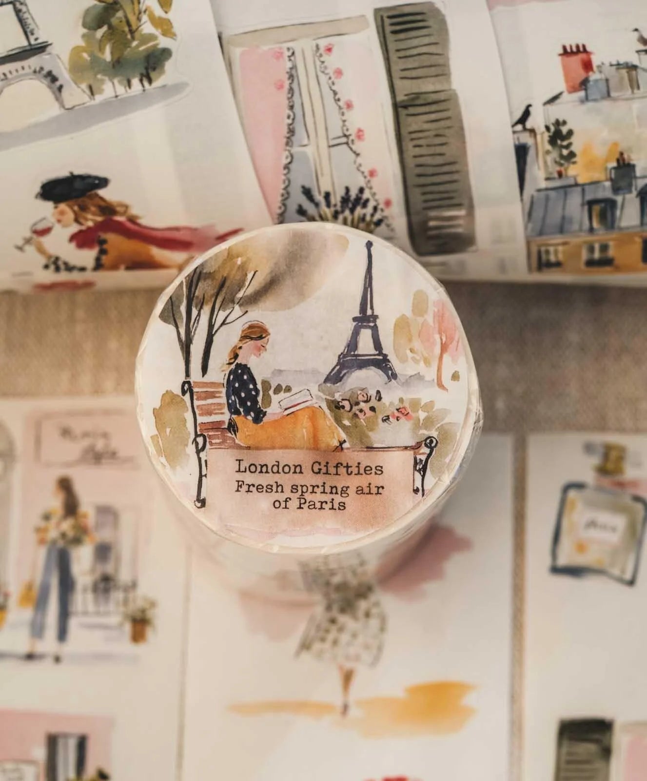 Fresh Spring Air of Paris kiss-cut Washi Tape