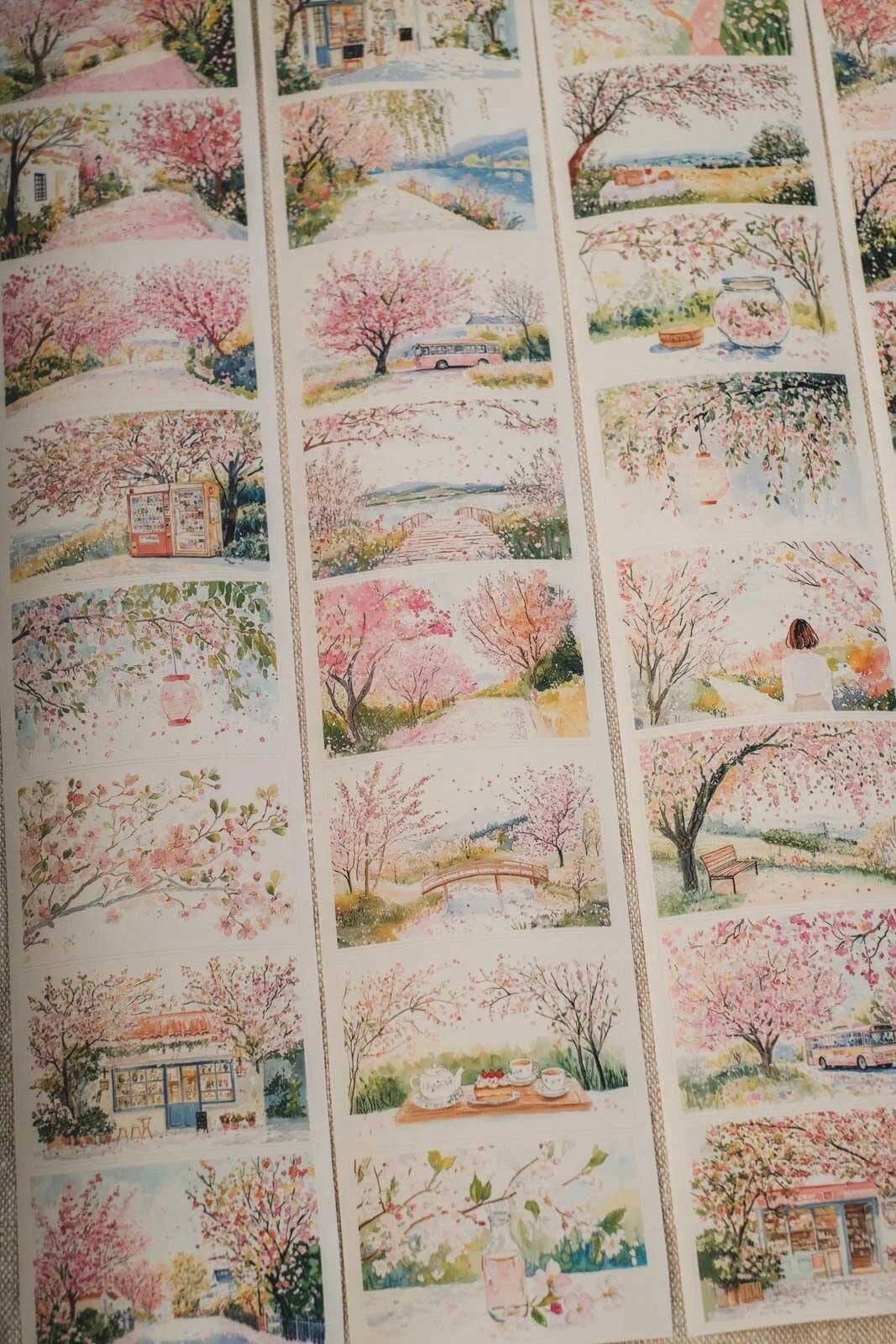 Sweet Sakura Time 7cm wide glossy 3D kiss-cut PET & Washi Tape