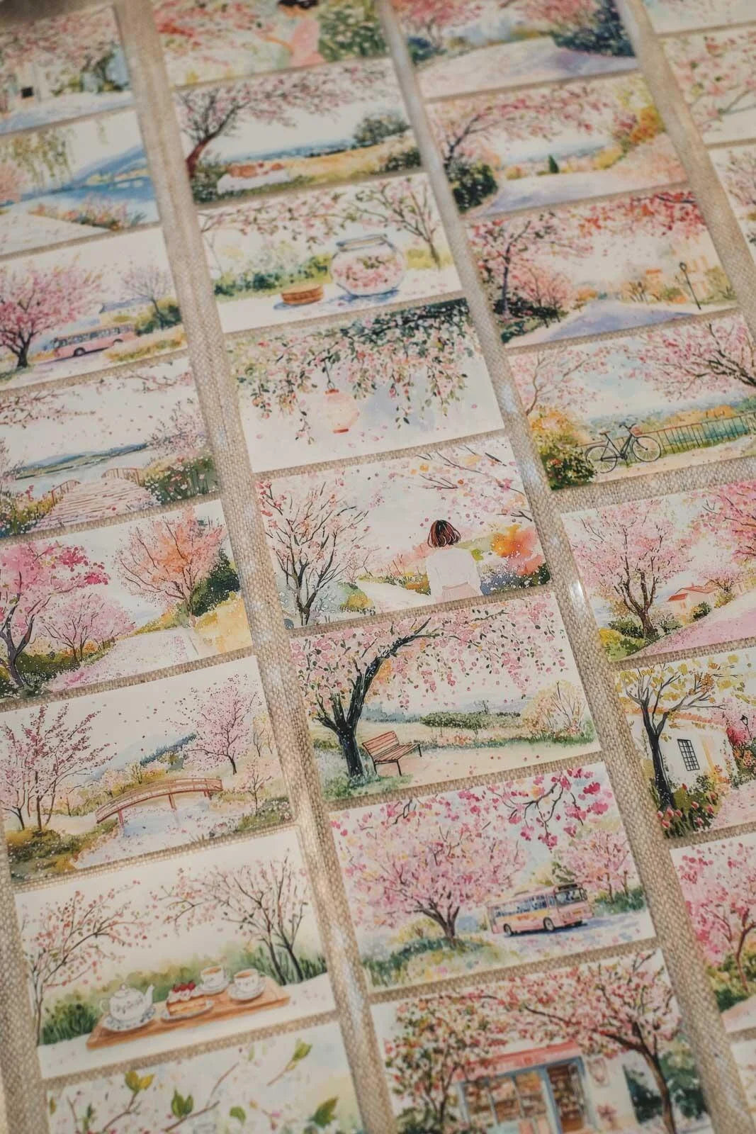 Sweet Sakura Time 7cm wide glossy 3D kiss-cut PET & Washi Tape