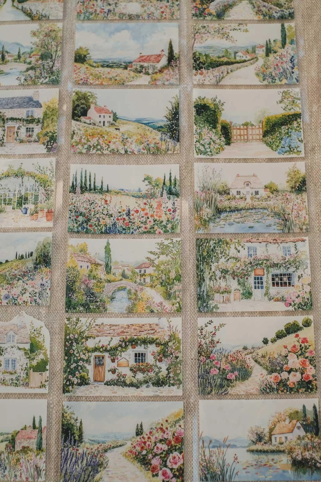 Fresh Countryside Village Air 7cm wide glossy 3D kiss-cut PET & Washi Tape