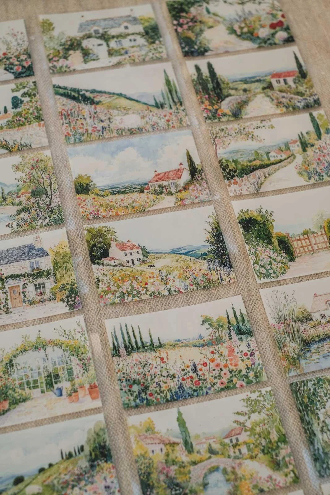 Fresh Countryside Village Air 7cm wide glossy 3D kiss-cut PET & Washi Tape