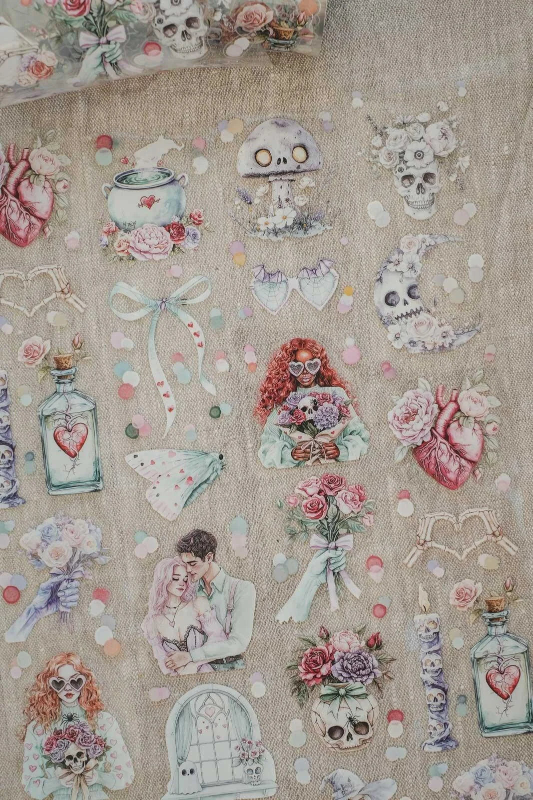 London Gifties Pastel Witch from the Hollows II 6cm Wide Kiss Cut Ink PET Tape