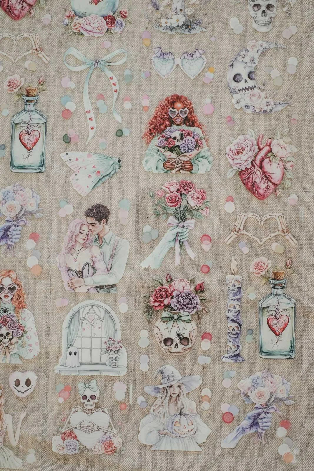 Pastel Witch from the Hollows 6cm wide glossy 3D kiss-cut PET tape Loop
