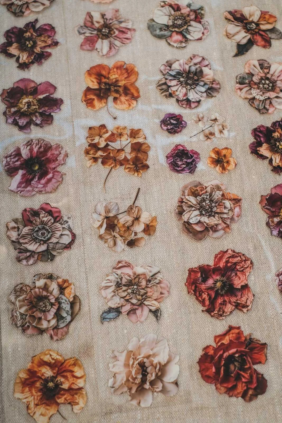 Pressed & Patchwork Florals 6cm wide gloss kiss cut PET tape
