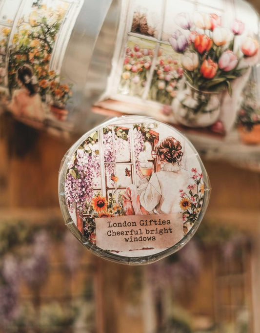 London Gifties Cheerful Bright Windows 7cm kiss cut PET tape