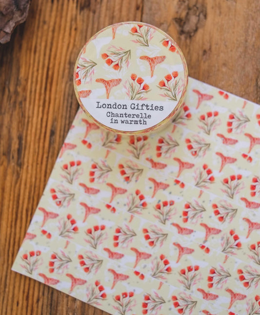 London Gifties Chanterelle in Warmth 2cm Washi Tape with Holographic Foil