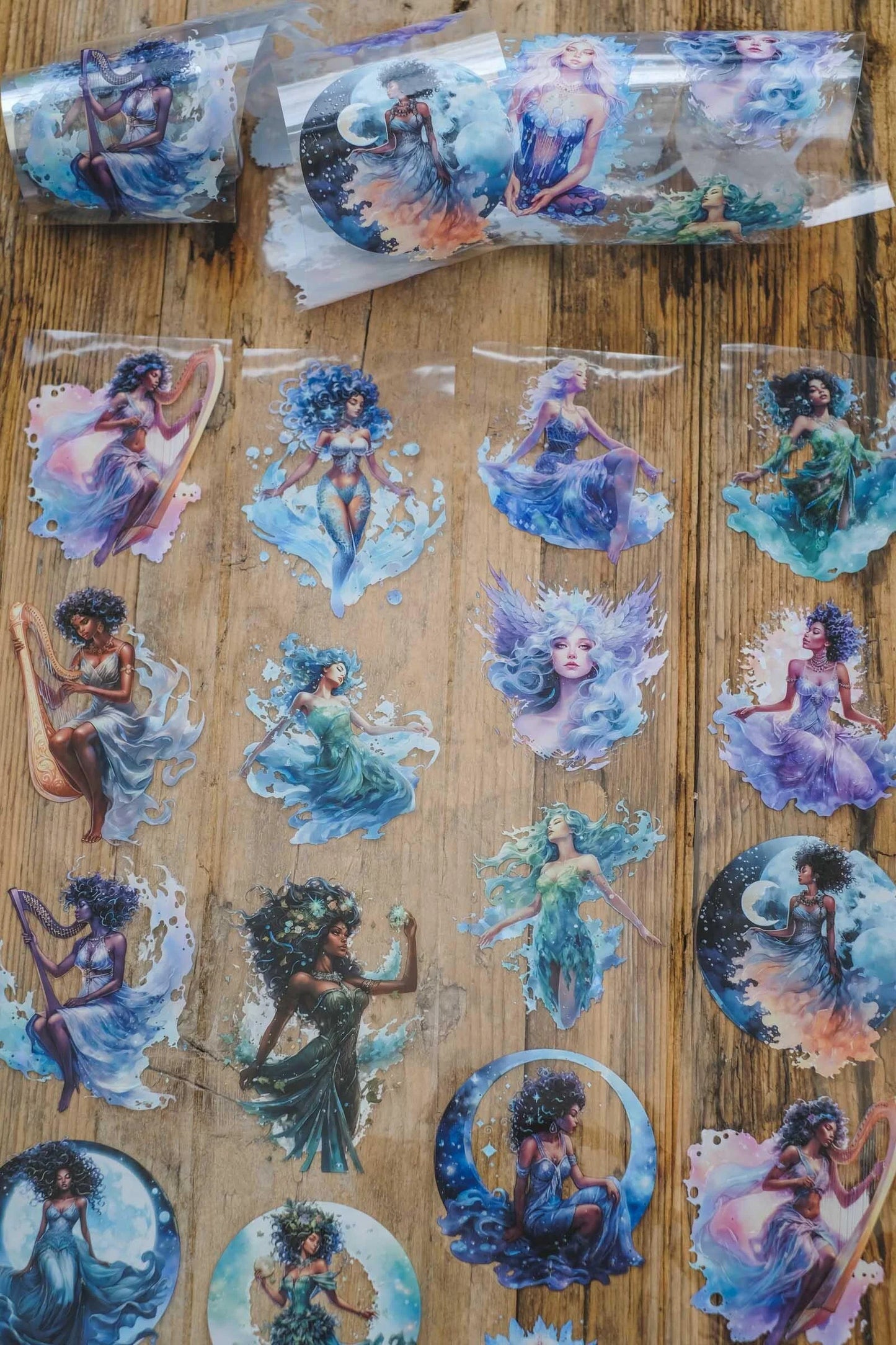 Goddess: Celestial Dreamland 7cm wide glossy 3D kiss-cut PET tape