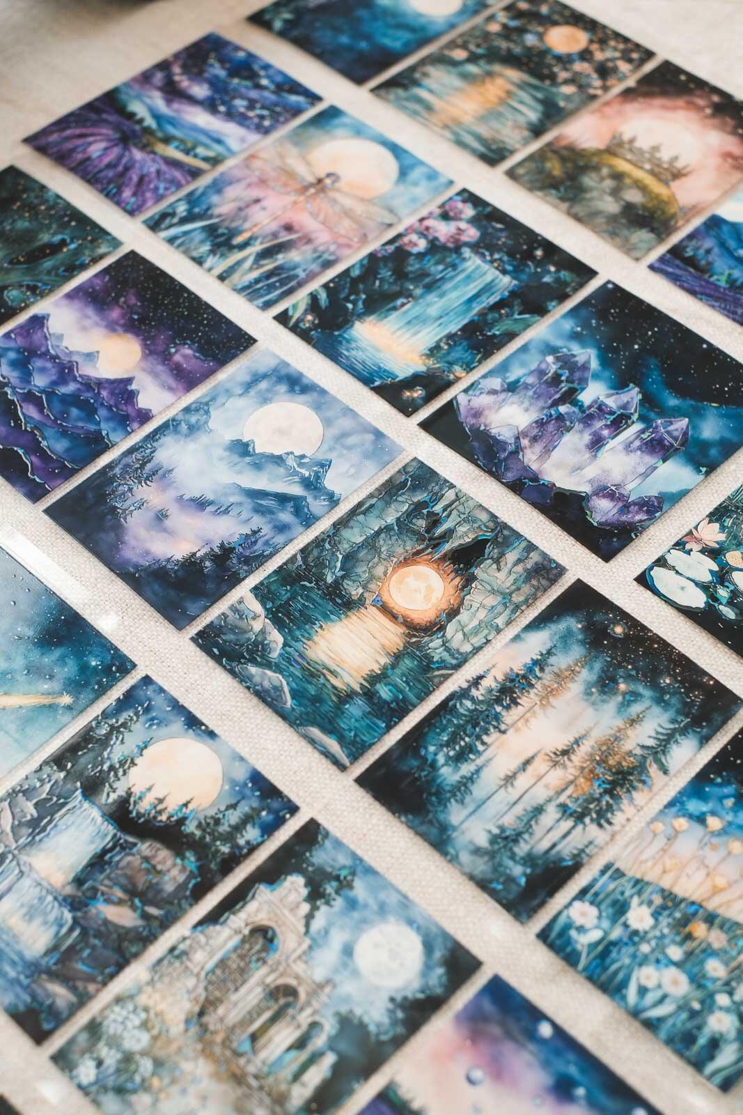 Magical Moonlit Forest Tales 8cm Wide Holographic Kiss-Cut 3D Gloss PET Tape — image 9