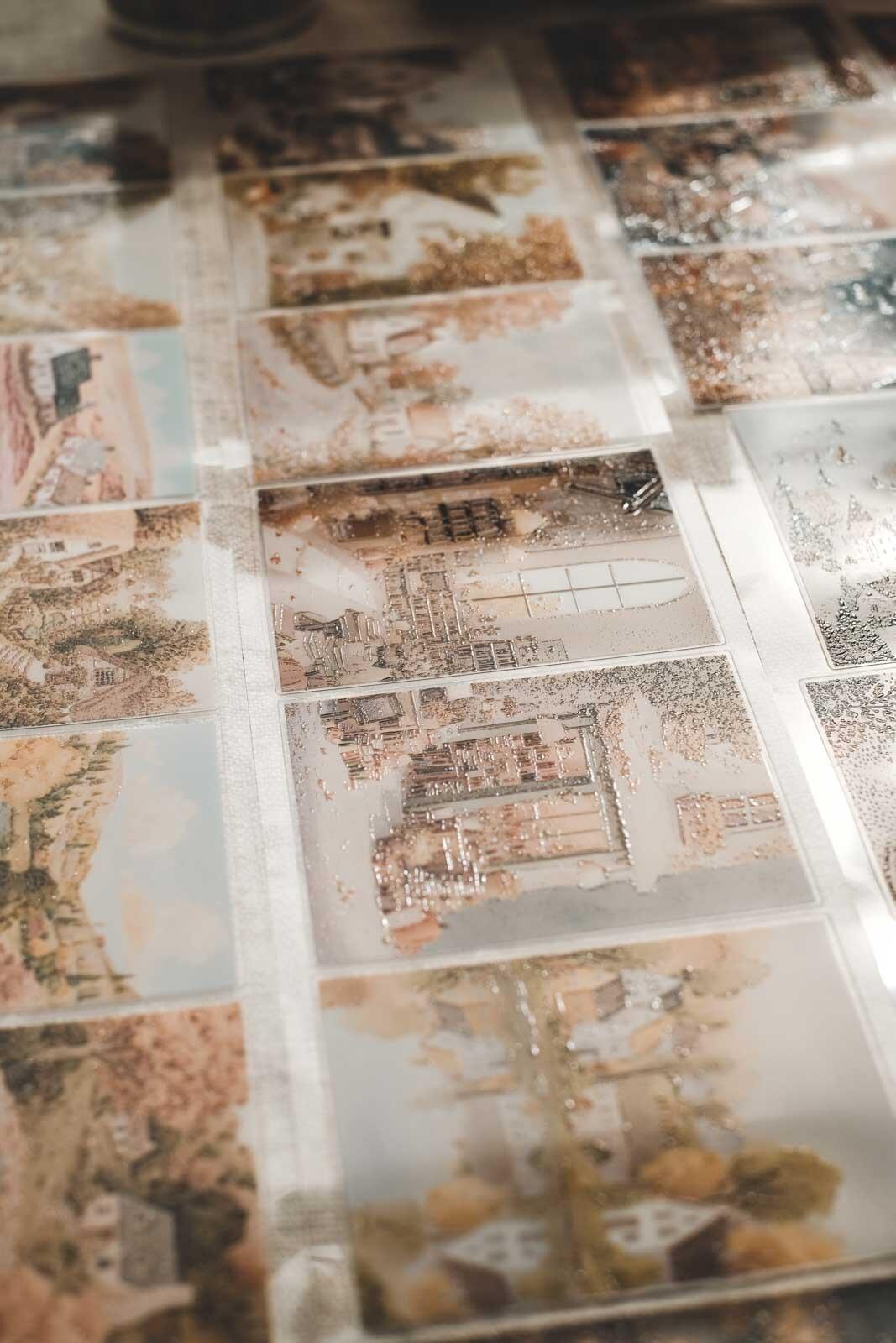 Cosy, Wholesome Autumnal Village 8cm Wide Kiss Cut Ink PET Tape — image 13