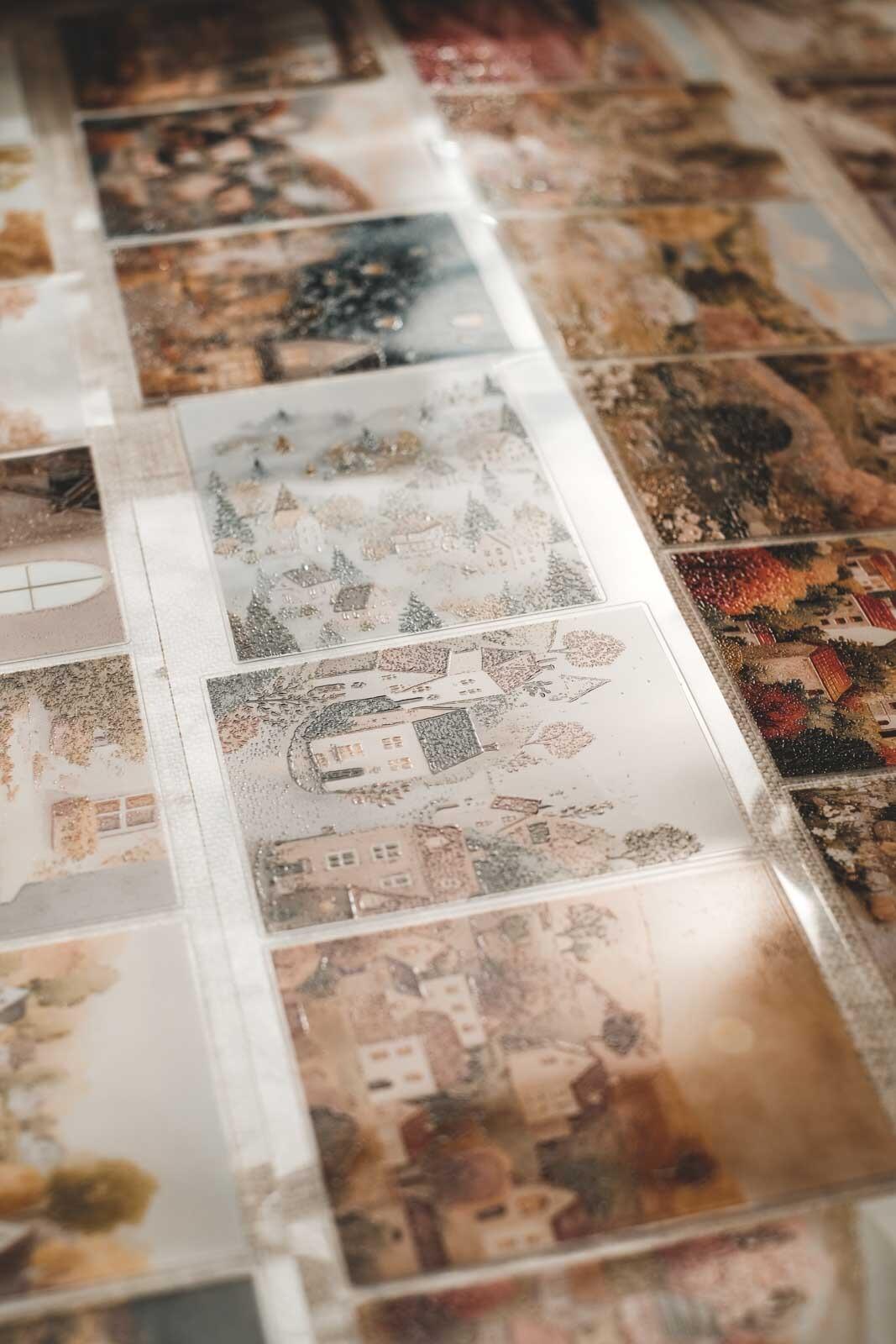 Cosy, Wholesome Autumnal Village 8cm Wide Kiss Cut Ink PET Tape — image 14