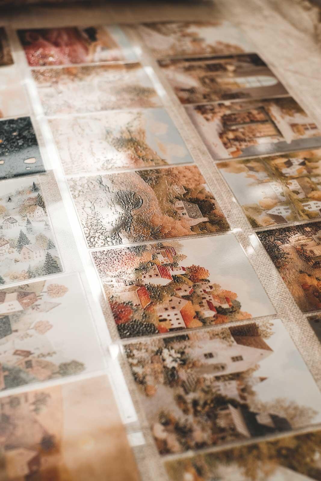 Cosy, Wholesome Autumnal Village 8cm Wide Kiss Cut Ink PET Tape — image 15