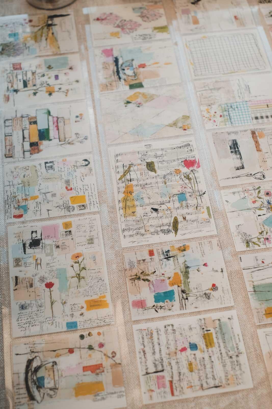 Scribbled Sketchbook Pages 8cm Wide Kiss Cut Ink PET Tape — image 6