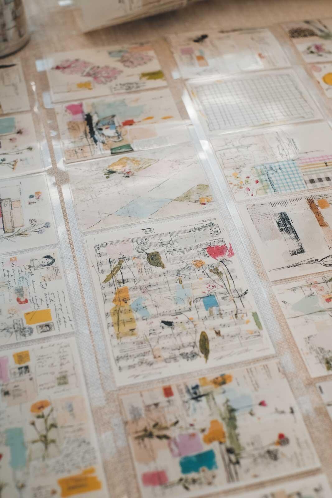 Scribbled Sketchbook Pages 8cm Wide Kiss Cut Ink PET Tape — image 7