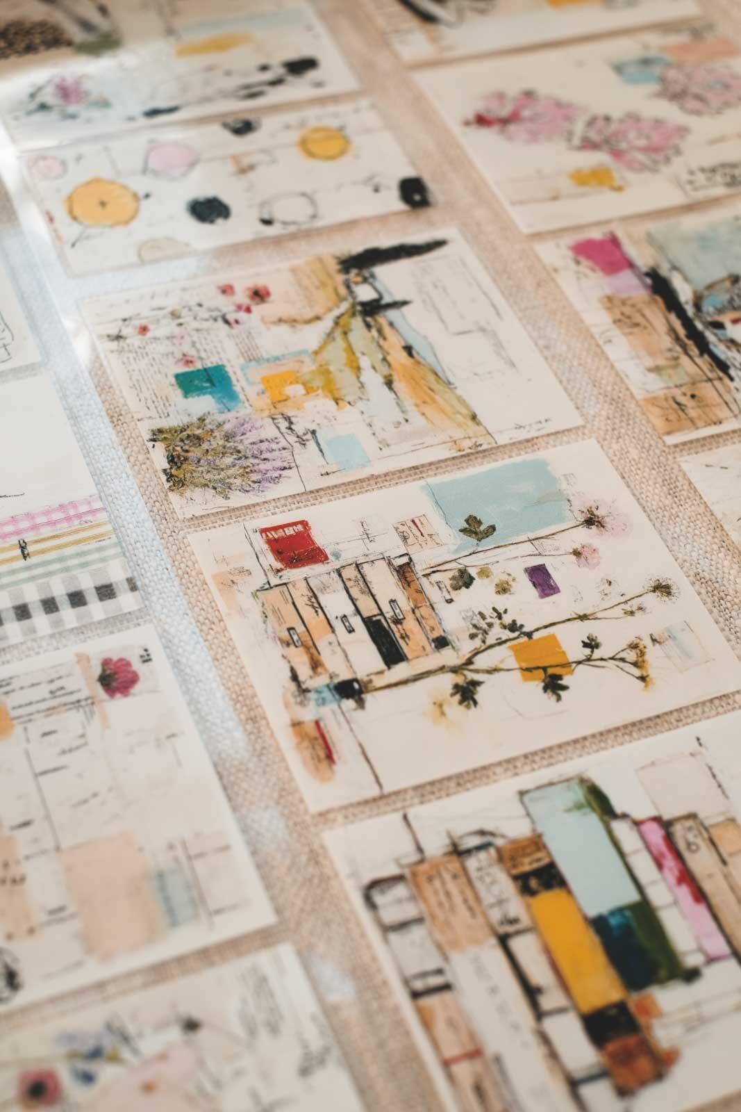 Scribbled Sketchbook Pages 8cm Wide Kiss Cut Ink PET Tape — image 9