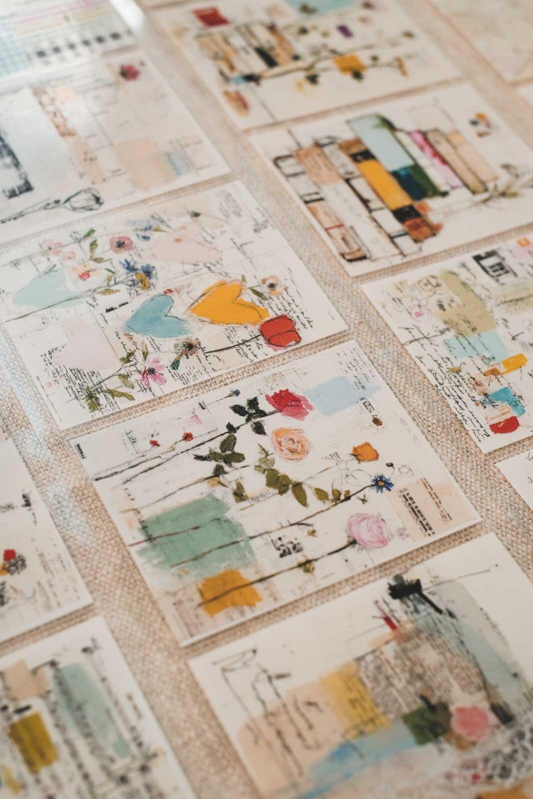 Scribbled Sketchbook Pages 8cm Wide Kiss Cut Ink PET Tape — image 11