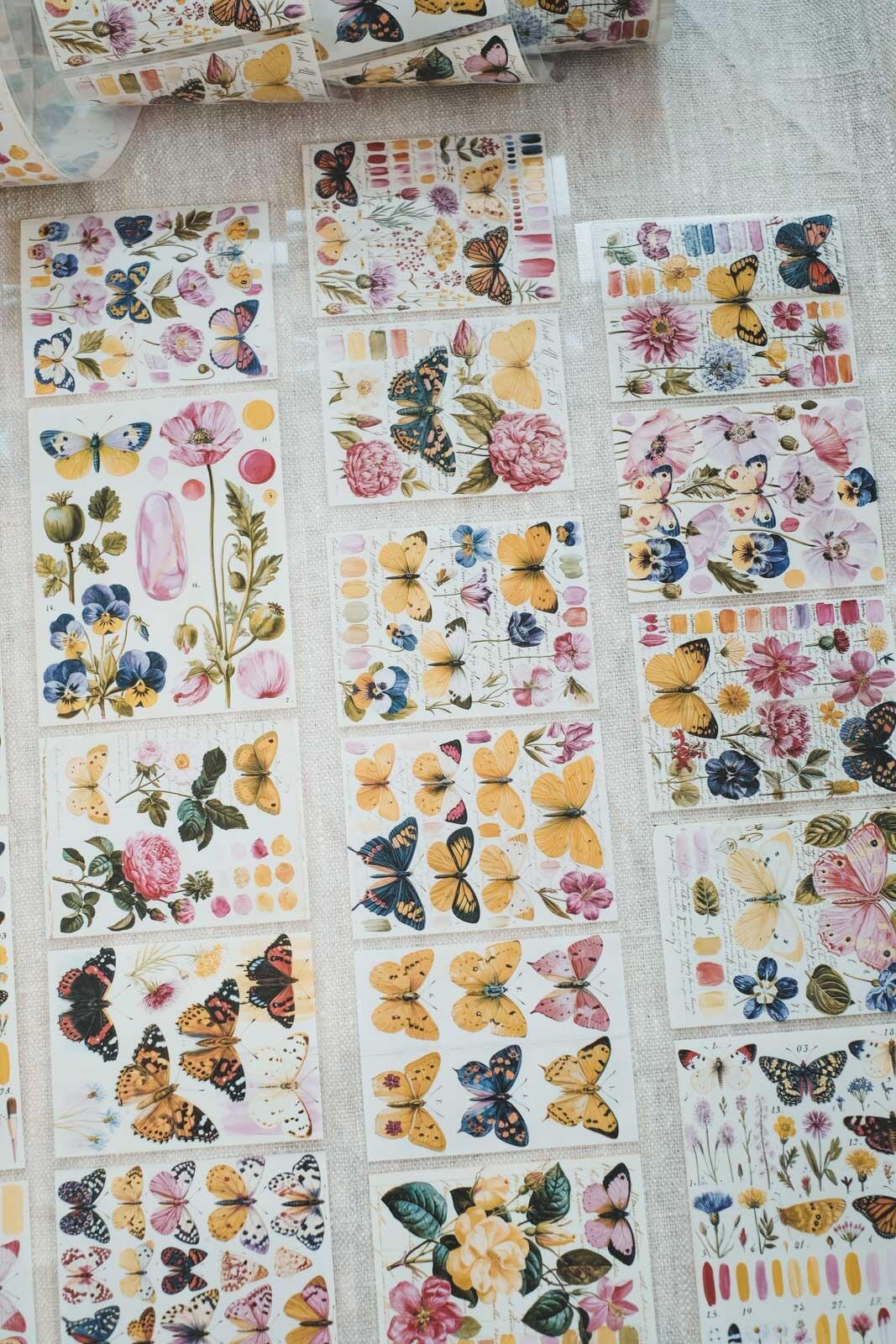Butterflies: Notes of Colour 8cm Wide Kiss Cut Ink PET Tape — image 4