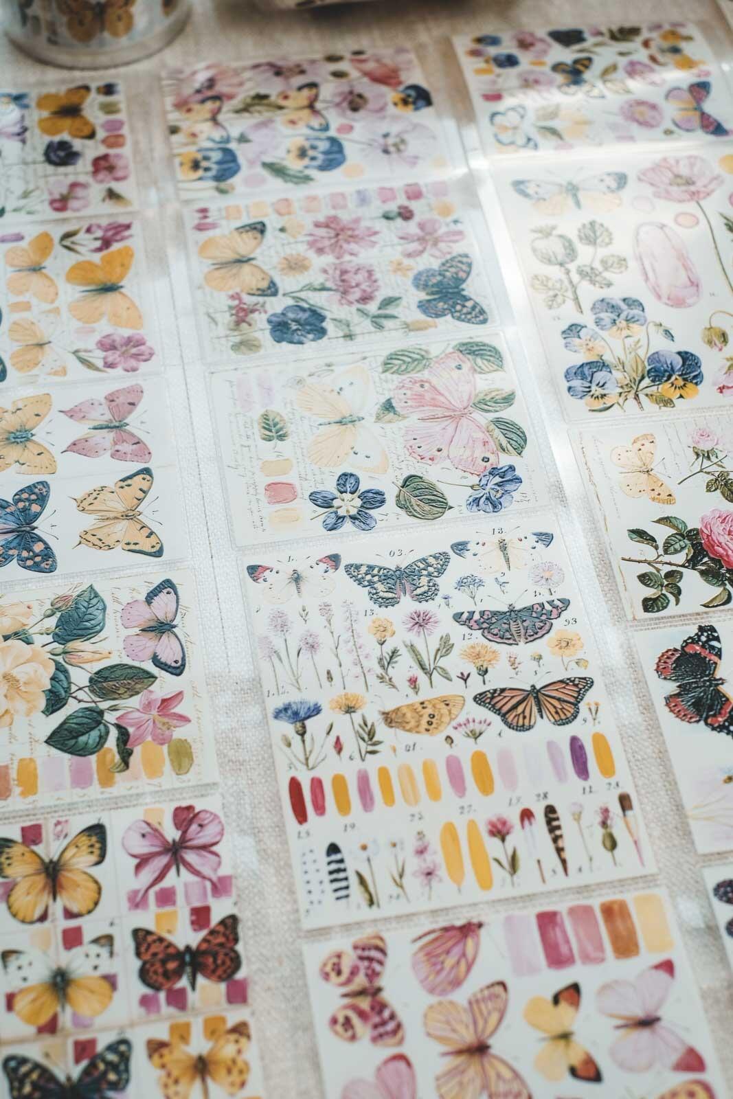 Butterflies: Notes of Colour 8cm Wide Kiss Cut Ink PET Tape — image 7