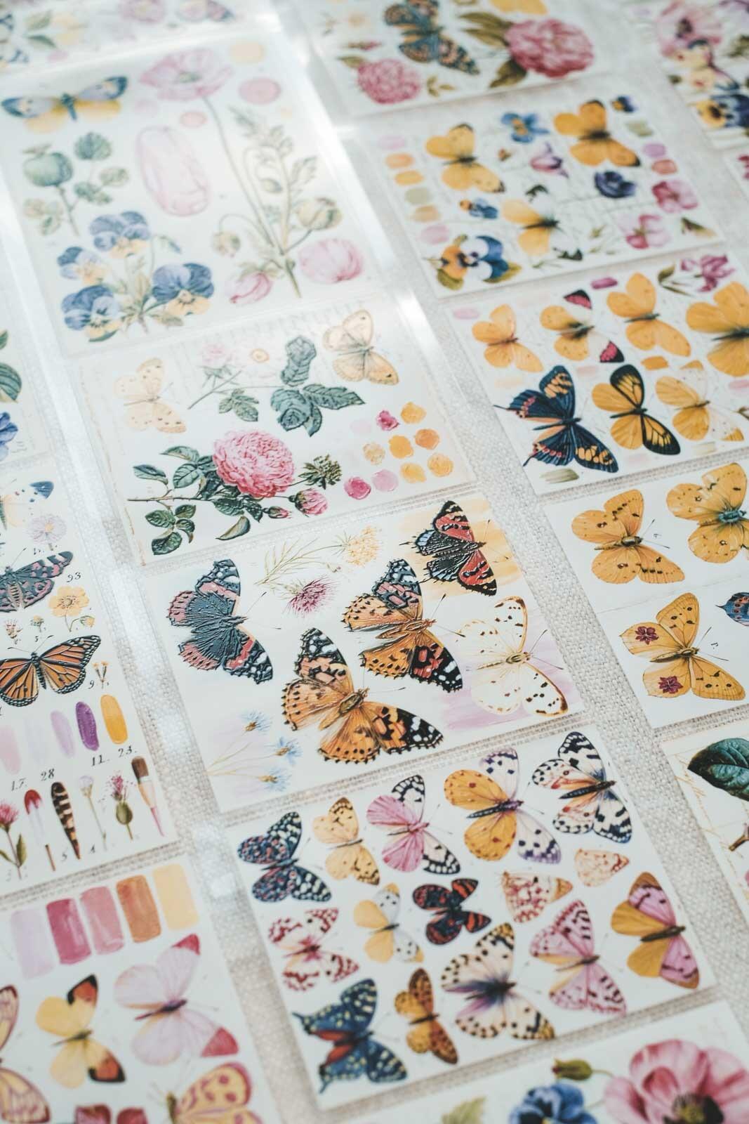 Butterflies: Notes of Colour 8cm Wide Kiss Cut Ink PET Tape — image 8