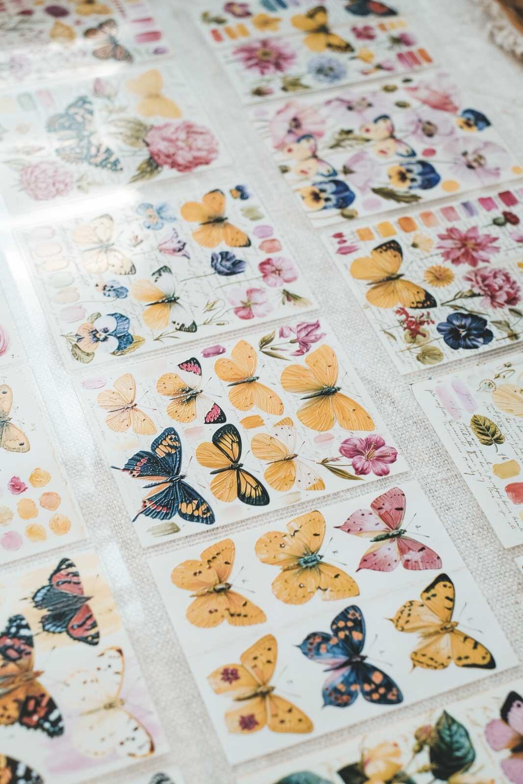 Butterflies: Notes of Colour 8cm Wide Kiss Cut Ink PET Tape — image 9