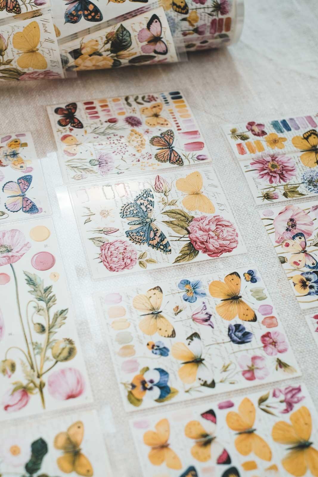 Butterflies: Notes of Colour 8cm Wide Kiss Cut Ink PET Tape — image 10