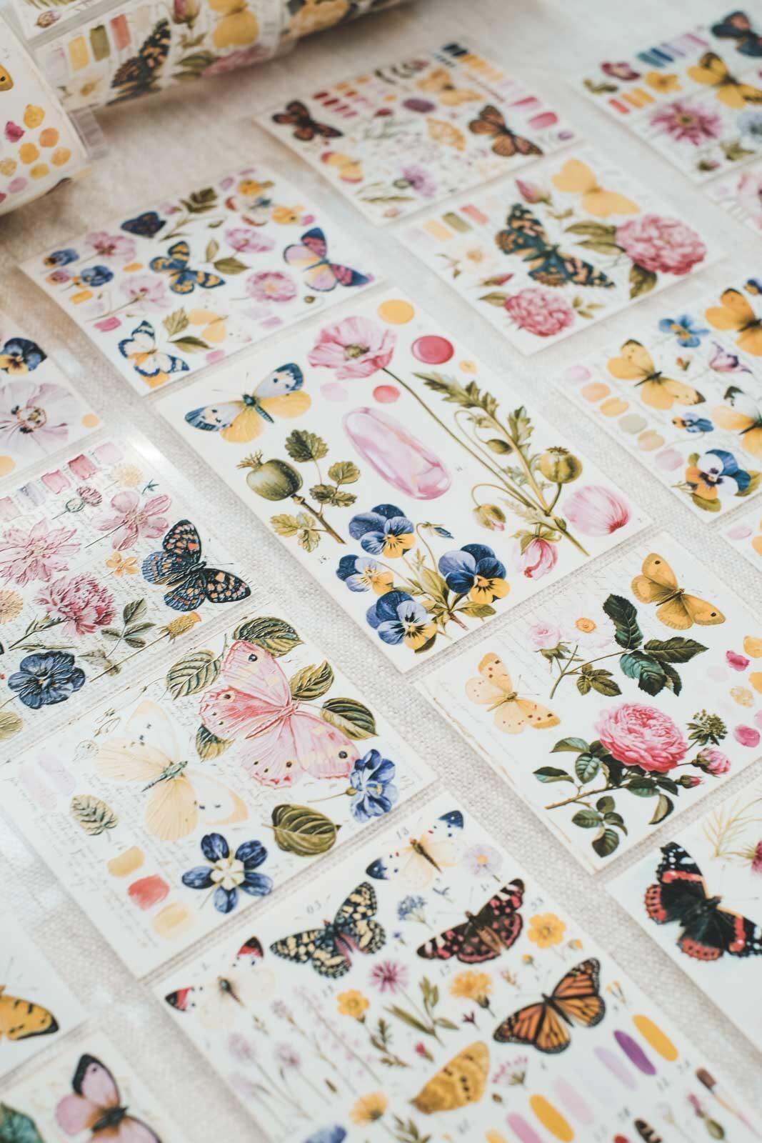Butterflies: Notes of Colour 8cm Wide Kiss Cut Ink PET Tape — image 12