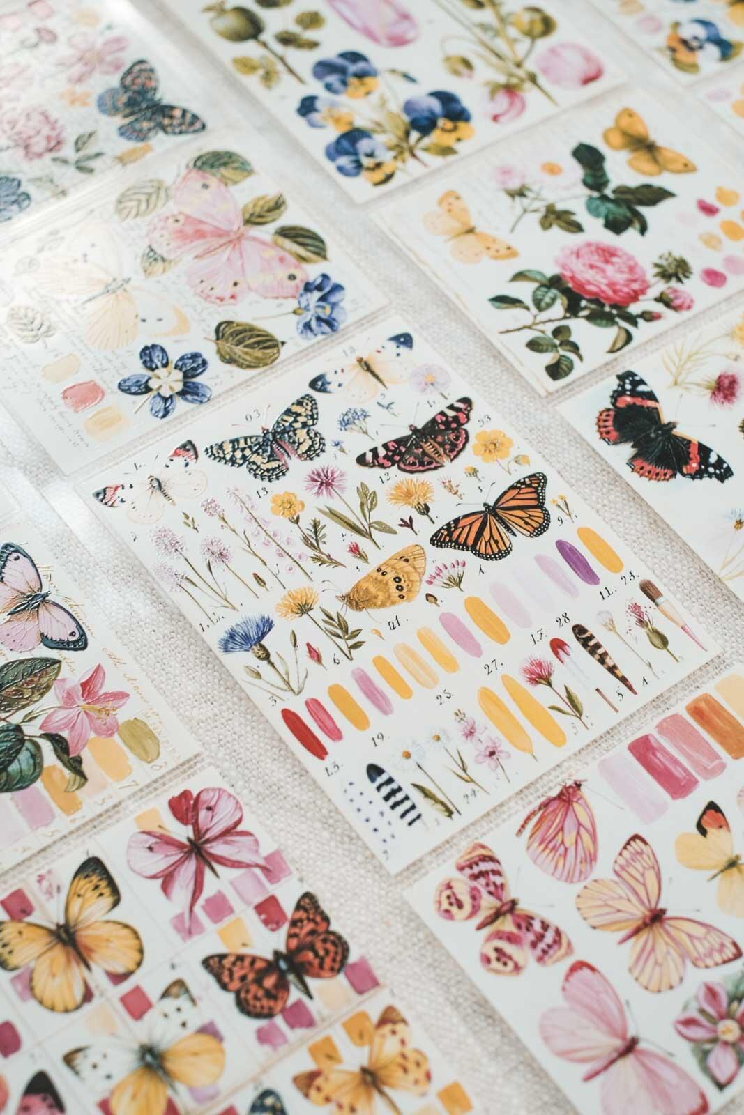 Butterflies: Notes of Colour 8cm Wide Kiss Cut Ink PET Tape — image 14