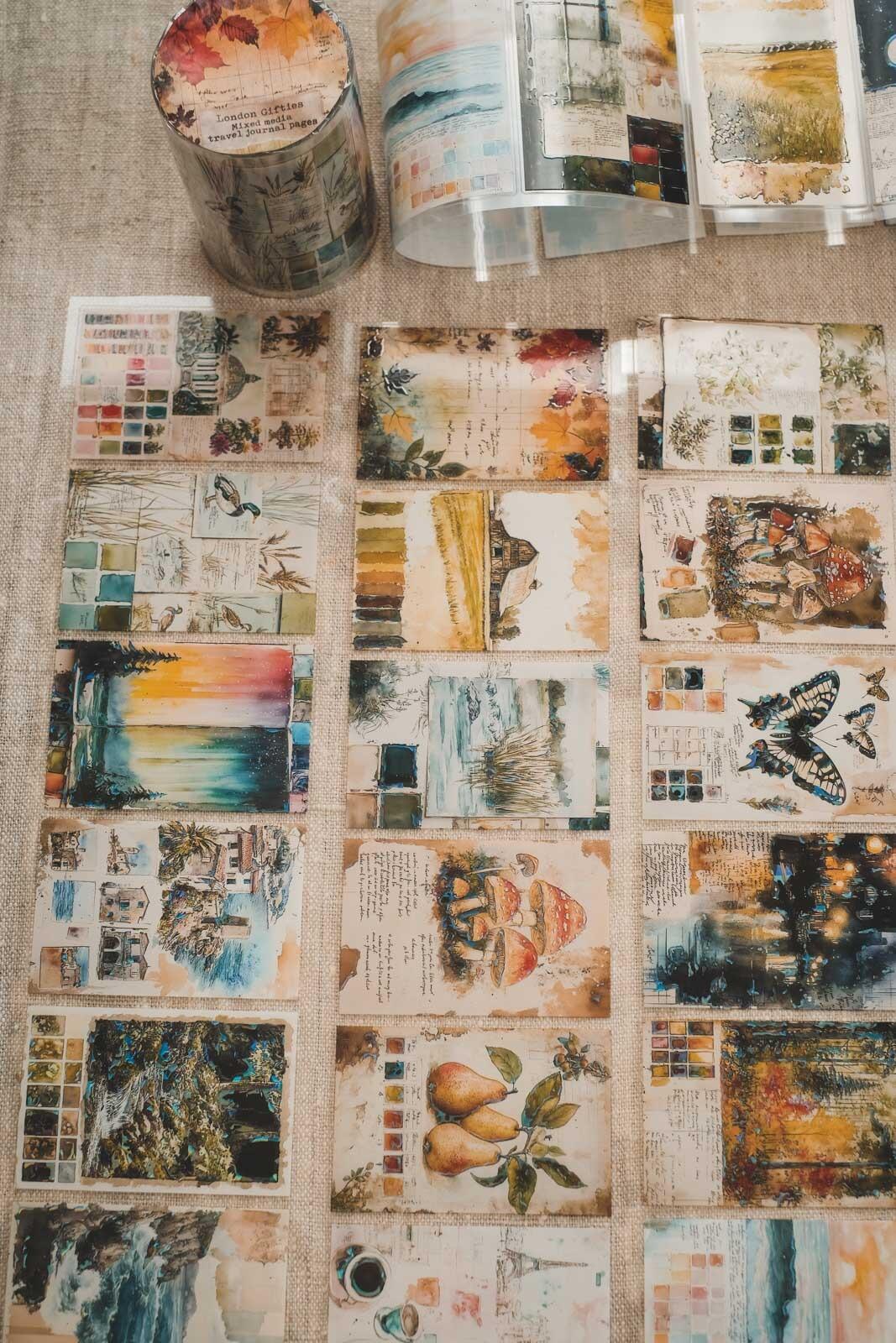 Mixed Media Travel Journal Pages 8cm Wide Holographic Kiss-Cut 3D Gloss PET Tape — image 3