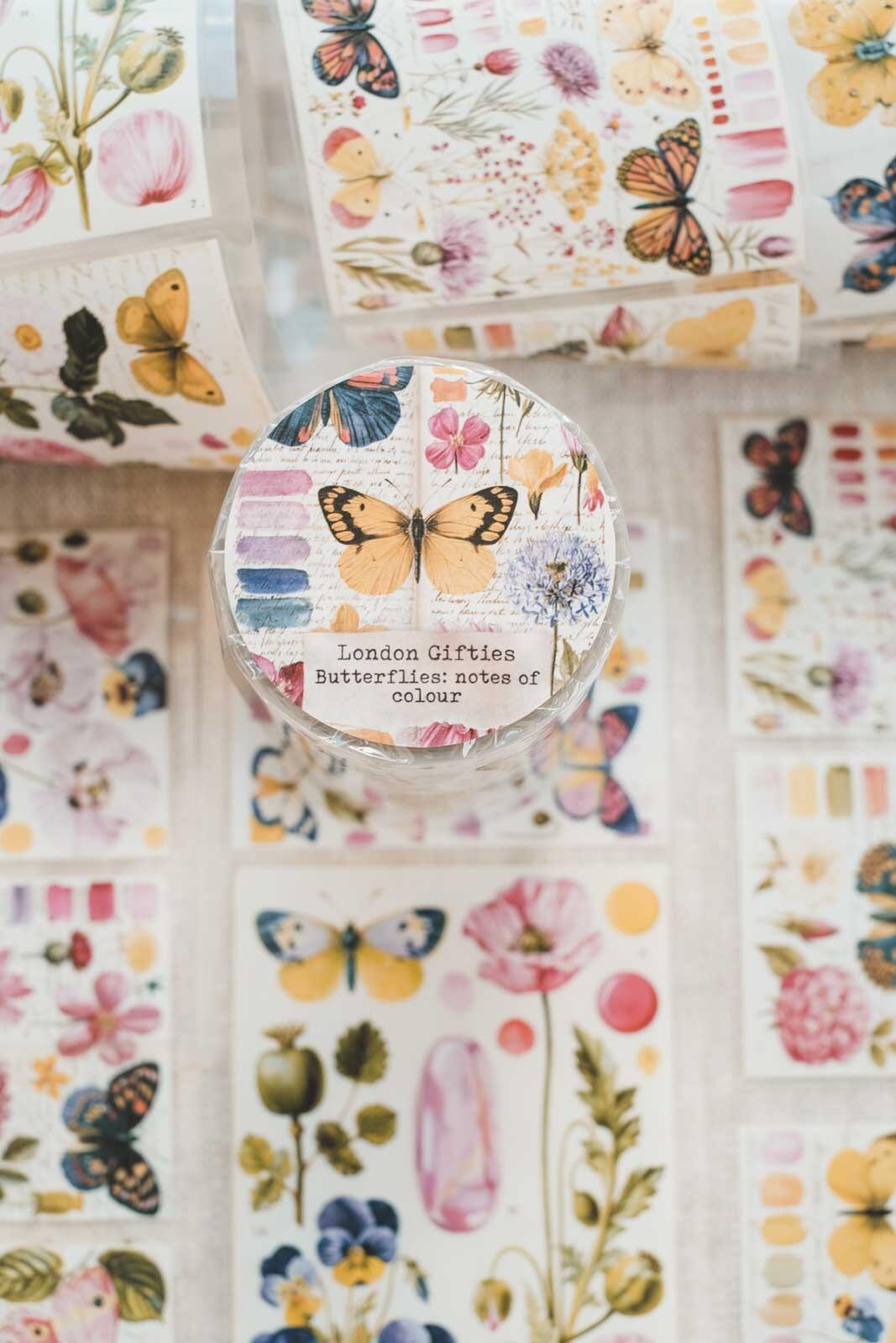 Butterflies: Notes of Colour 8cm Wide Kiss Cut Ink PET Tape — image 16