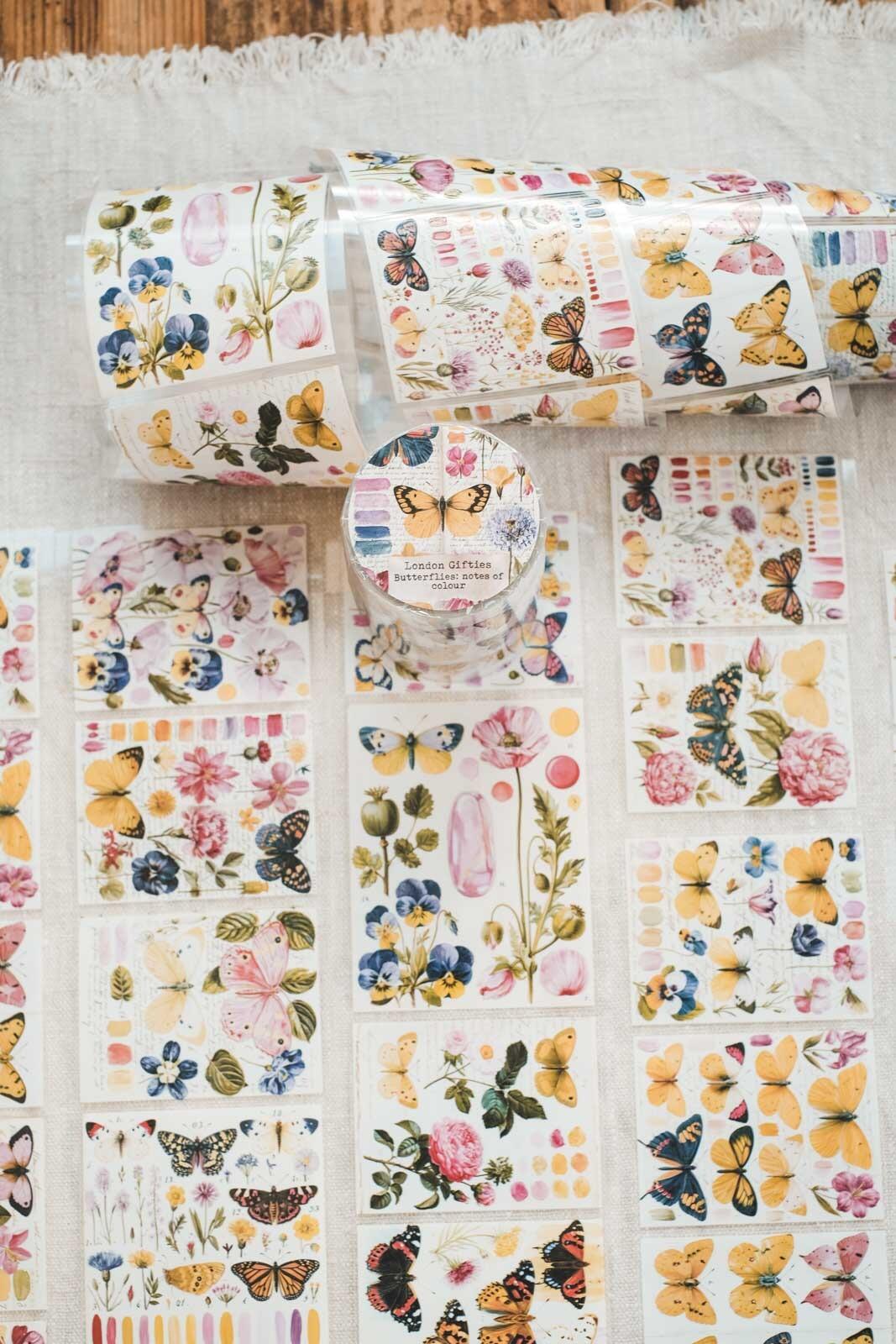 Butterflies: Notes of Colour 8cm Wide Kiss Cut Ink PET Tape — image 17