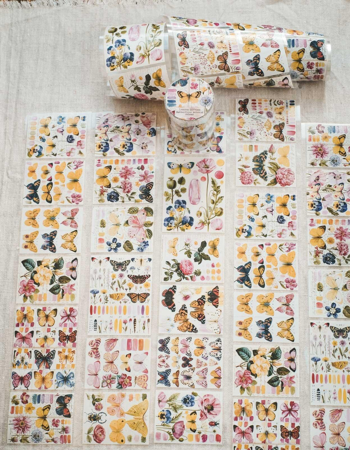 Butterflies: Notes of Colour 8cm Wide Kiss Cut Ink PET Tape — image 18